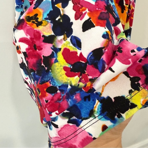 London Times Multicolor Floral Tank Top Size L - Picture 5 of 15